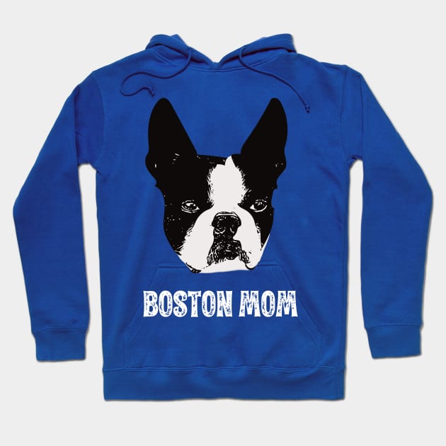 Boston Bull Terrier Face Hoodie by DoggyStyles